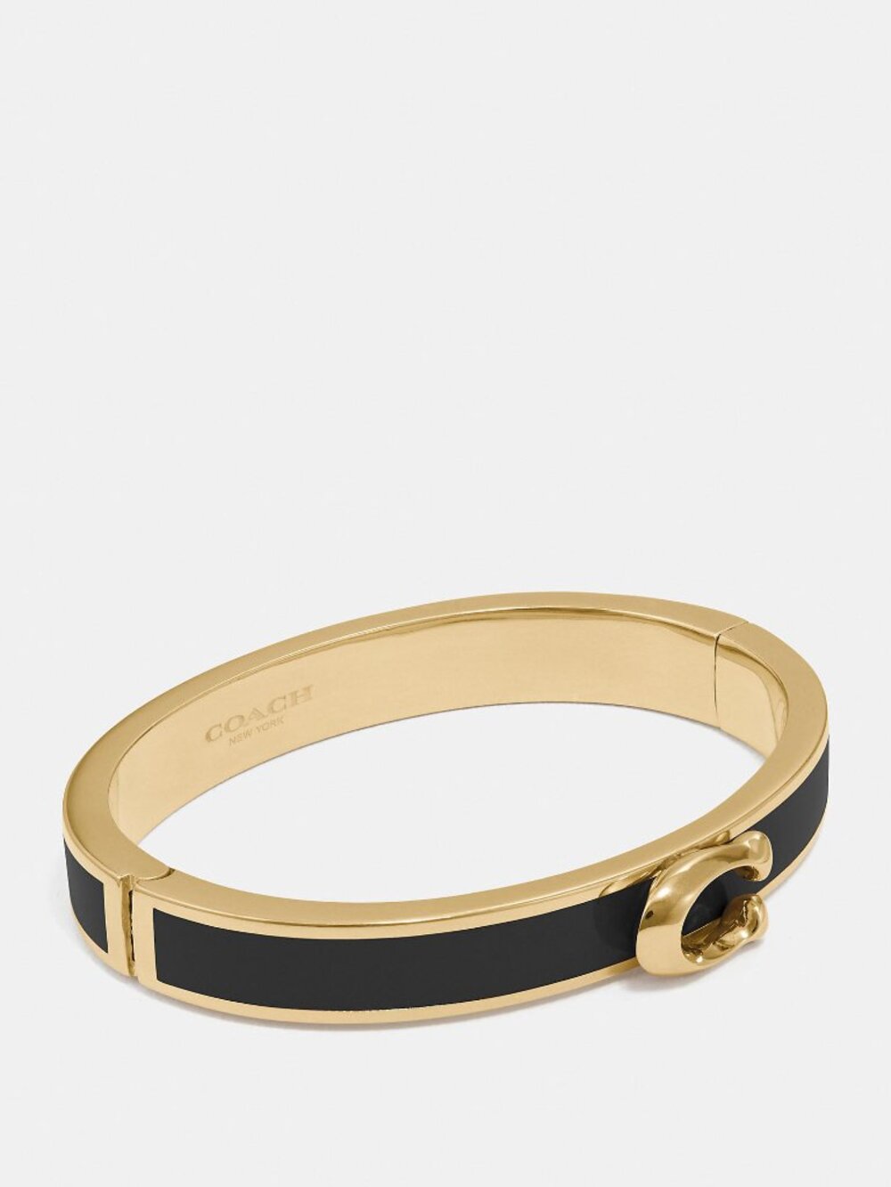 Coach Outlet Signature Push Hinged Bangle Bracelet